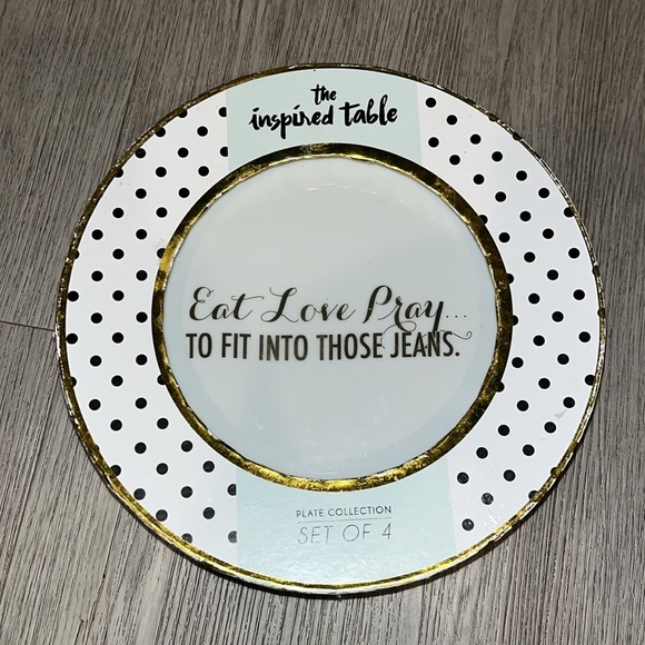 The Inspired Table plate collection “Eat Love Pray….TO FIT INTO THOSE JEANS.” - Picture 6 of 7
